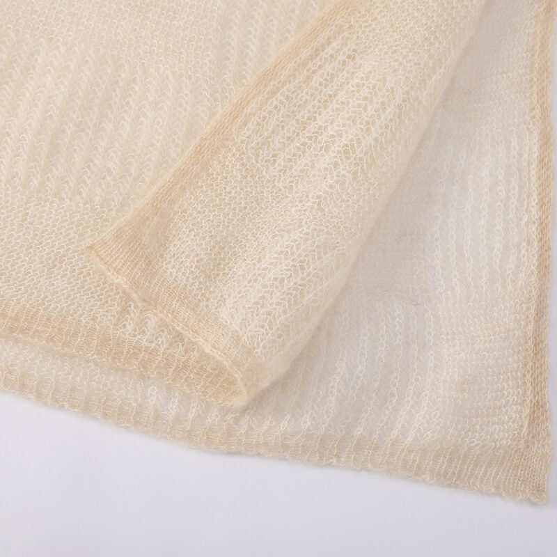 Elora Airweave Cashmere Scarf - Beige - Image 7