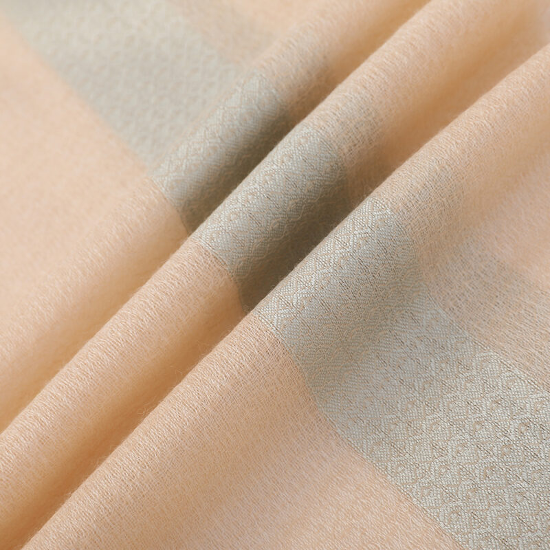 Melina Featherlight Cashmere Scarf Wrap - Beige - Image 5