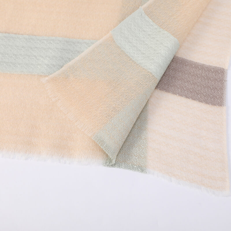 Melina Featherlight Cashmere Scarf Wrap - Beige - Image 7
