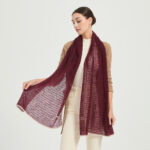 Vella Airweave Cashmere Scarf - Burgundy