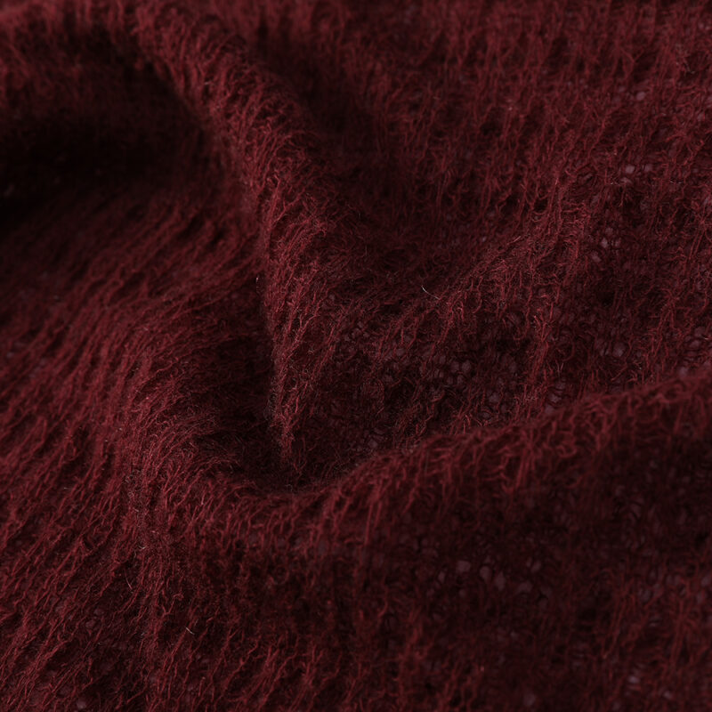 Vella Airweave Cashmere Scarf - Burgundy - Image 6